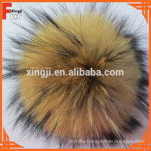 Top Quality natural raccoon fur Pompoms